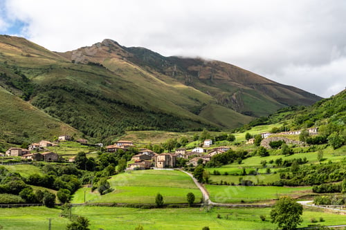 Preview: Scenic view of Tudanca, a traditional small village in Cantabria in Saja-Nansa region.