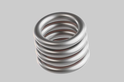 Preview: Metallic spring coil