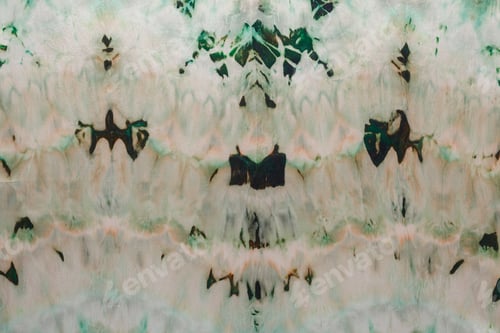 Preview: abstract pattern on silk fabric texture in green tones