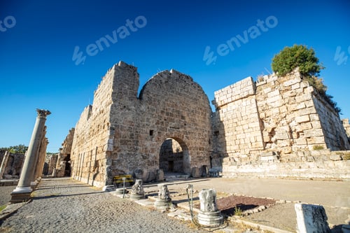 Preview: Nymphaeum of Perge. Ruins of ancient Pamphylian city located in Antalya Province, Turkey.