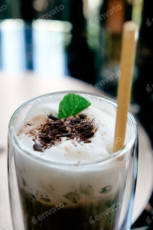 Preview: Close up image of Chocolate milk