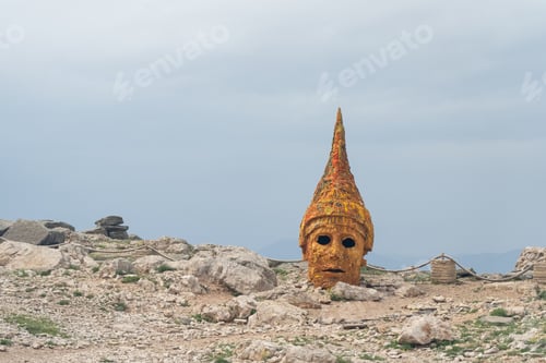Preview: Ancient stone head on Mount Nemrut, Turkey