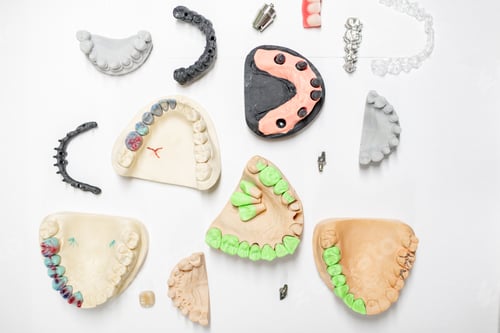 Preview: Artificial jaw models with dental implants