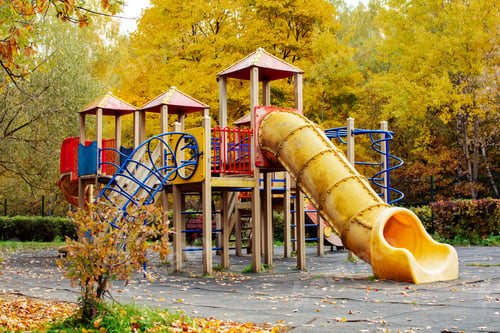 Preview: Playground outdoors in the fall