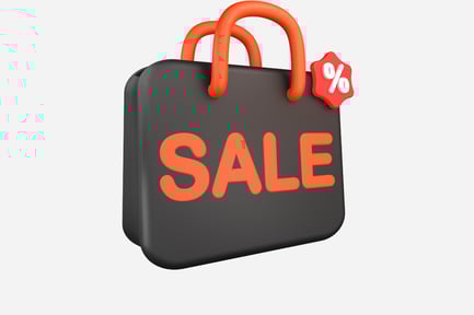 Preview: Shopping Bags Tag 3D Illustration