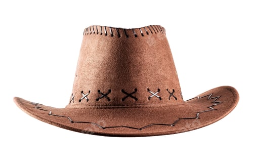 Preview: Leather cowboy hat