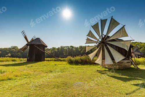 Preview: Windmill village countryside