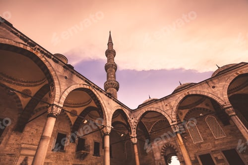 Preview: View of the famous Blue Mosque Sultan Ahmet Cami