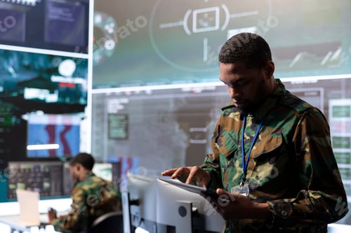 Preview: Government intelligence officers in control room manage surveillance operations