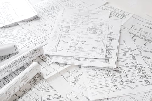 Preview: Architects concept, engineer architect designer freelance work on start-up project drawing, construc