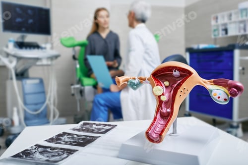 Preview: Examining Uterus Model in Doctor's Office