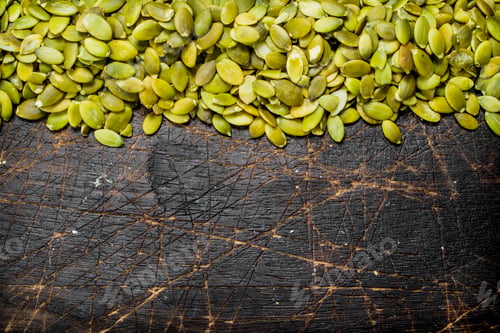 Preview: Green pumpkin seeds.