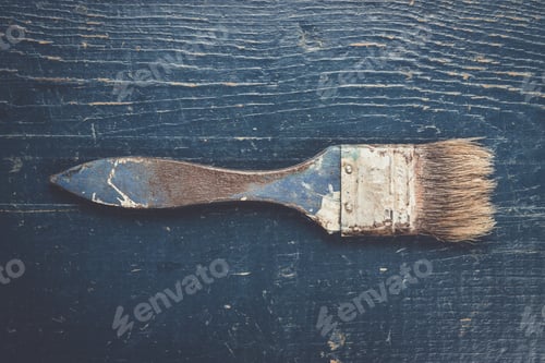 Preview: old brush on the table
