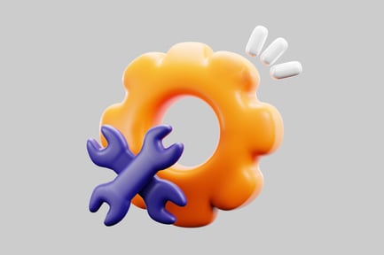 Preview: Gear and wrench icon design