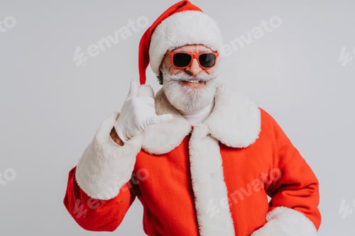 Preview: Santa Claus portrait, Christmas and newyear festive days concepts
