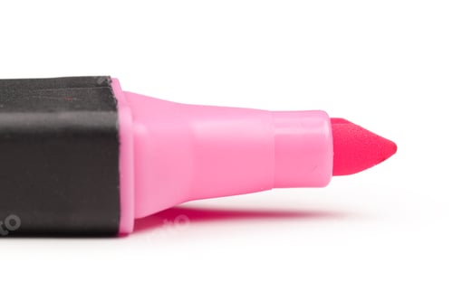 Preview: Color pen on white close up. creative photo