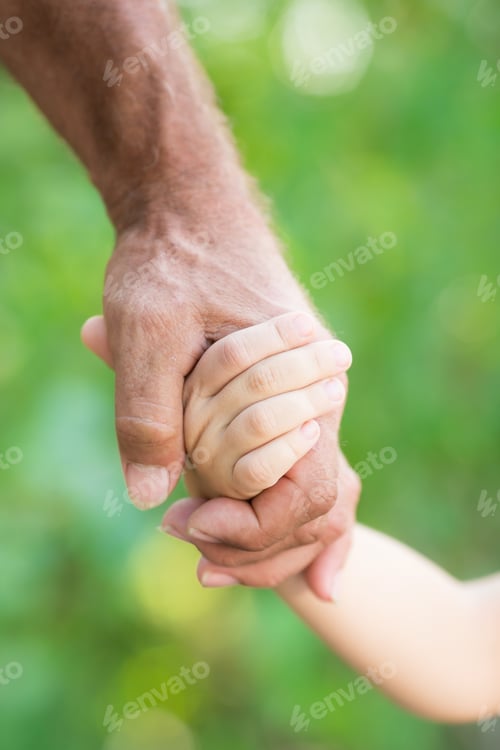 Preview: Senior man and baby