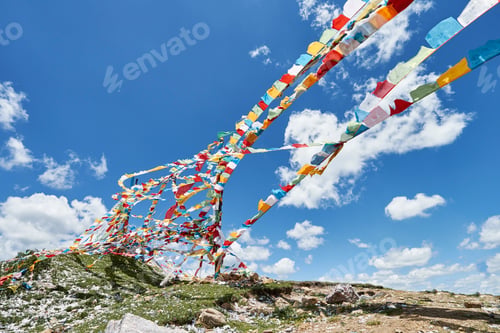 Preview: Prayer flags, Linxia, Gansu Province, China