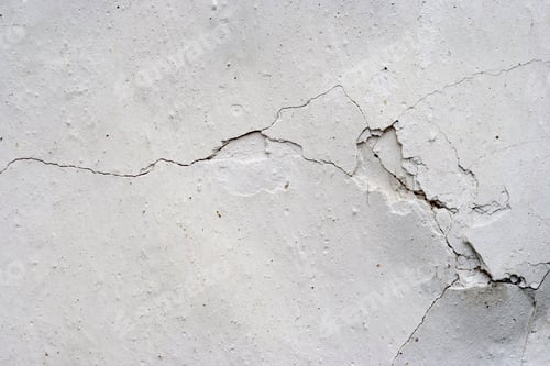 Preview: Old Wall With Cracked White Lime Plaster