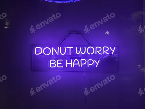Preview: Purple background with neon lights.