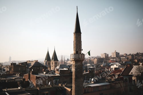 Preview: Bascarsija Mosque in Sarajevo, Bosnia and Herzegovina.