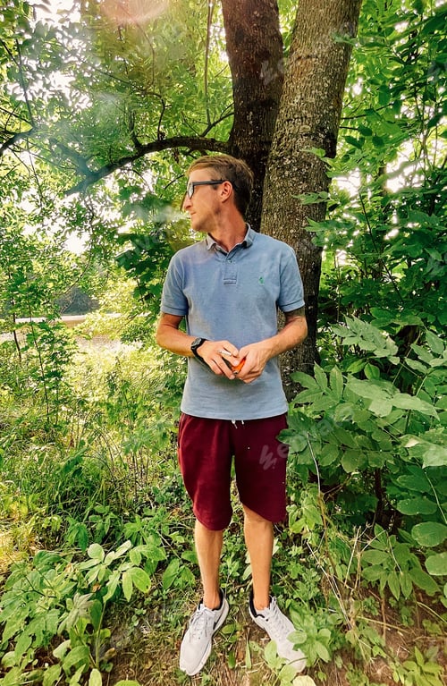 Preview: Outdoors man portrait