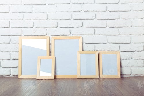 Preview: Picture frame on brick wall