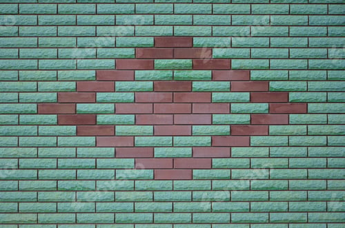 Preview: Modern weathered colored slate brick wall texture