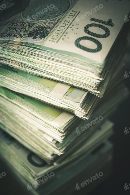 Preview: Pile of Polish Zloty Cash