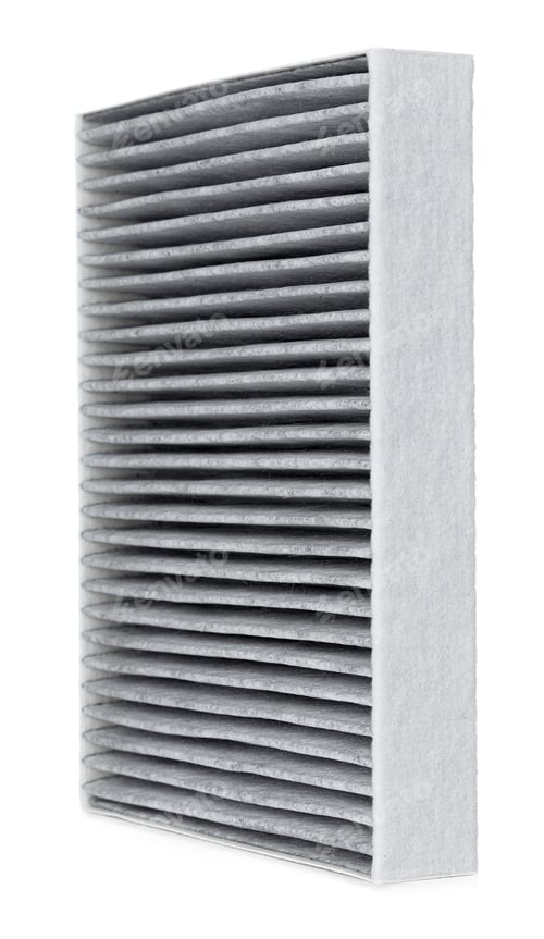 Preview: automotive filter isolated on white, close up