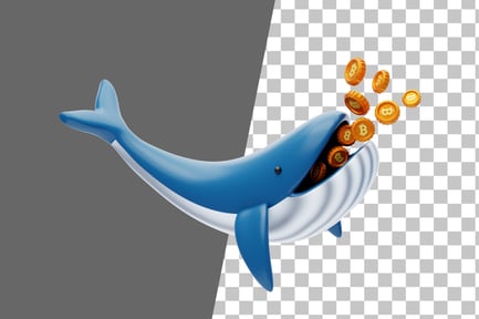 Preview: Crypto Whale 3D Icon