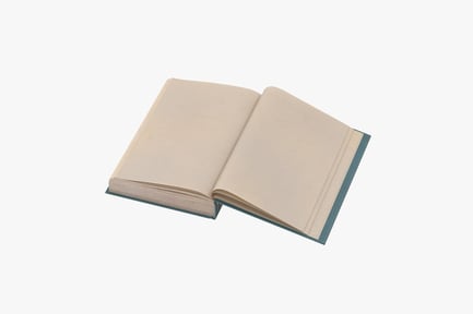 Preview: Open Classic Book with Blue Cover