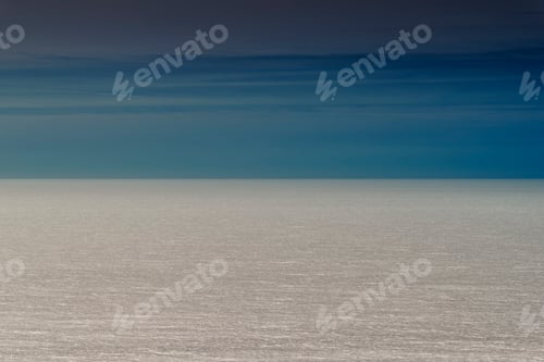 Preview: View of vast ocean and sky from above