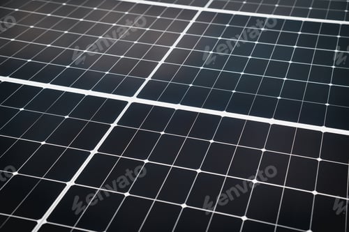 Preview: Close-up detailed of Solar cell panel. Clean energy concept.