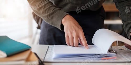 Preview: Businessman analysis meny financial documents, tax, accounting, statistics and analytic research