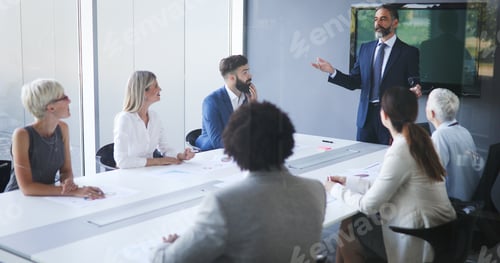 Preview: Meeting Corporate Success Business Brainstorming Teamwork Concept