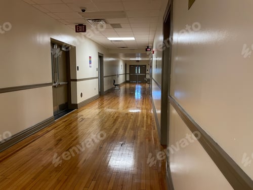 Preview: Vintage interior school renovated walls and floor