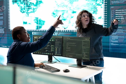 Preview: Governmental agency team conducting cyber security monitoring