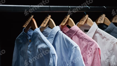 Preview: Shirts on Rack with Discount Price Tags