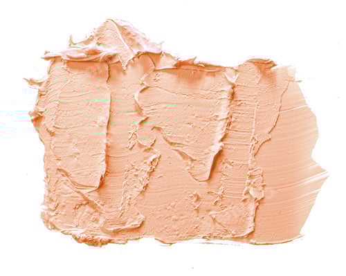 Cosmetic stains of Peach fuzz color of the Year 2024