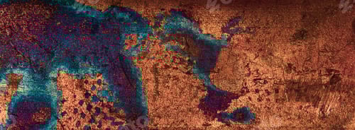 Preview: copper sheet with colorful. background or textura patterns
