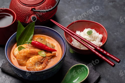 Preview: Thai Tom Yum Soup and tea