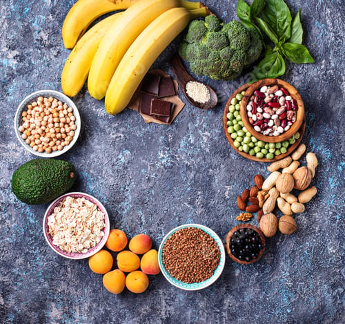 Preview: Assortment of food containing magnesium