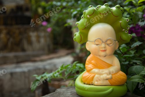 Preview: Cute monk Statue