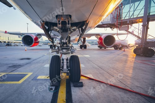 Preview: Airplane before flight