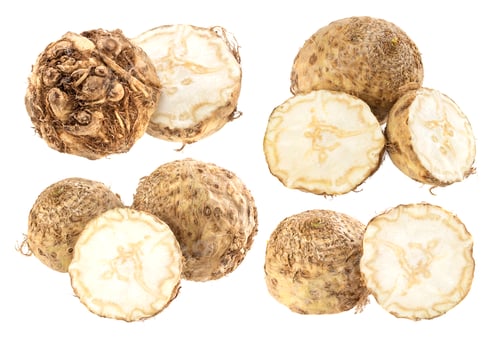 Preview: Celery root isolated on a white background