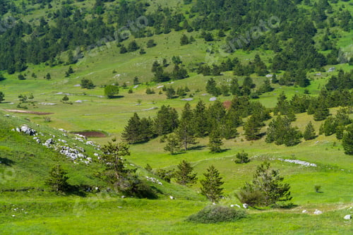 Preview: Mountain landscape at Gran Sasso Natural Park, in Abruzzo, Italy