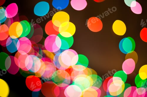 Preview: Picture of beautiful bokeh lights for background