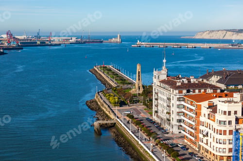 Preview: El Abra bay and Getxo pier and seafront, Spain