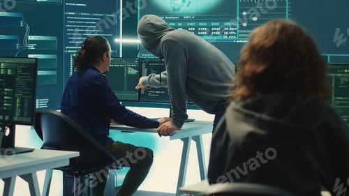 Preview: Governmental agency team conducting cyber security monitoring